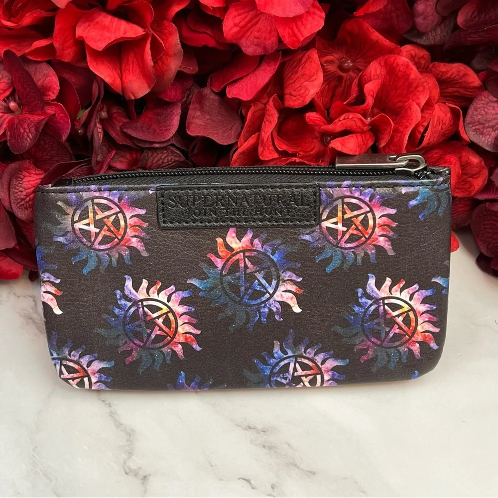 Supernatural Black and Purple Pentagram Clutch Wallet - Picture 11 of 15